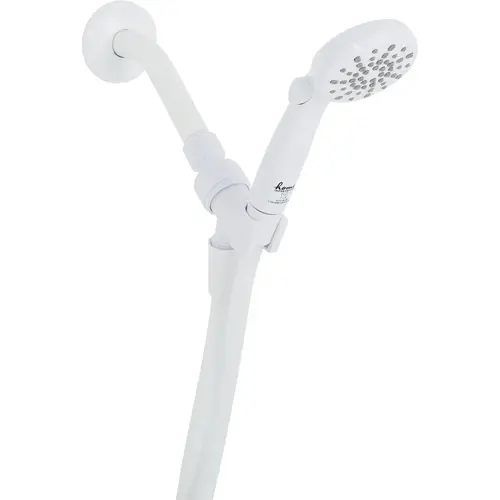 2-Spray 1.8 GPM Handheld Shower Head, White 2-Spray 1.8 GPM Handheld Shower Head, White