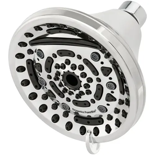 PowerMax 9-Spray 1.8 GPM Fixed Shower Head, Chrome
