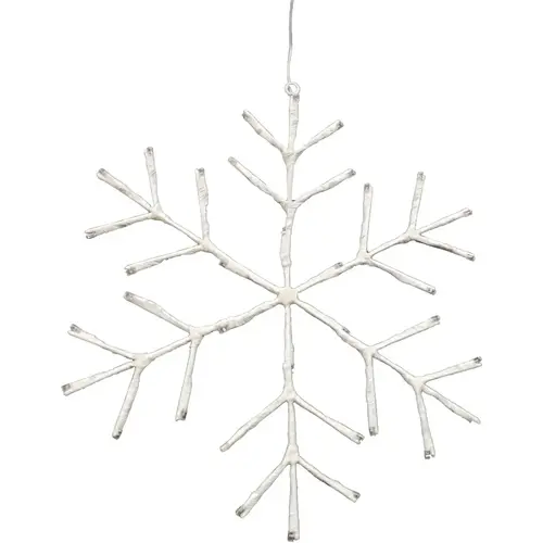 16 In. LED Multi-Color Snowflake Hanging Lighted Decoration 16 In. LED Multi-Color Snowflake Hanging Lighted Decoration