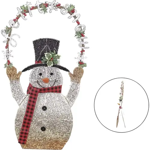 42 In. Warm White LED Snowman Lighted Decoration