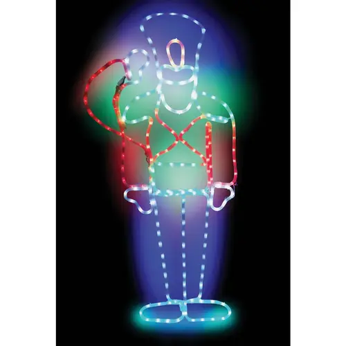 45 In. Motion Multi-Color LED Nutcracker Lighted Decoration 45 In. Motion Multi-Color LED Nutcracker Lighted Decoration