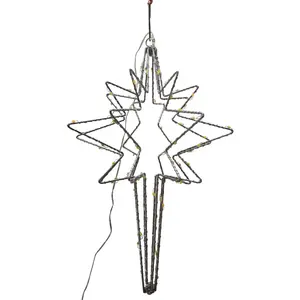 ALPINE BST106WW 18 In. LED Warm White Bethlehem Star Lighted Decoration