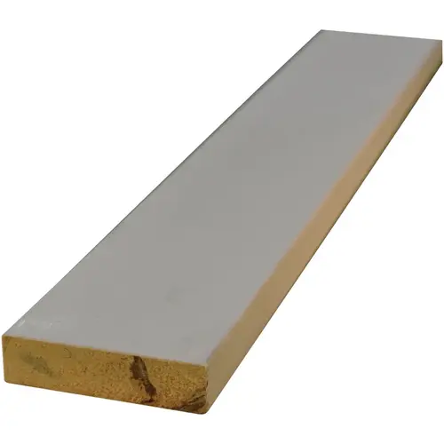 1 In. W. x 3 In. H. x 8 Ft. L. White Finger Joint Pine Board