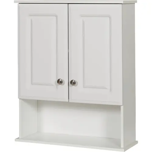 Zenna Home White 23 In. W x 8-1/4 In. D x 28 In. H Wall Bath Cabinet