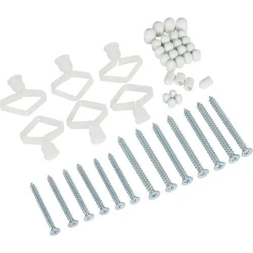 Fasttrack White Rail Mount Hardware Pack