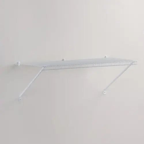 TightMesh 3 Ft. x 16 In. Shelving with Hardware White TightMesh 3 Ft. x 16 In. Shelving with Hardware White