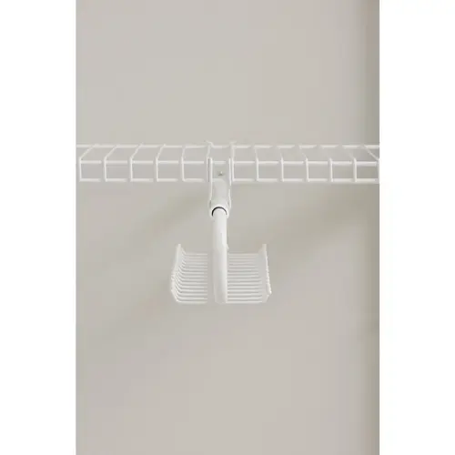 Configurations White Tie & Belt Organizer