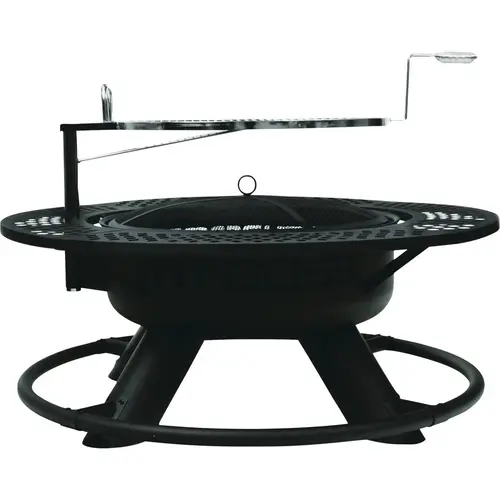 2-In-1 24 In. Black Round Fire Pit & Grill 2-In-1 24 In. Black Round Fire Pit & Grill