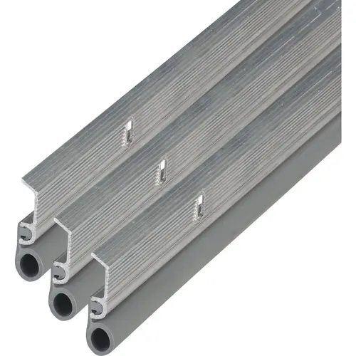Building Products Silver Aluminum and Vinyl Screw-on Top and Sides Door Seal Kit Building Products Silver Aluminum and Vinyl Screw-on Top and Sides Door Seal Kit