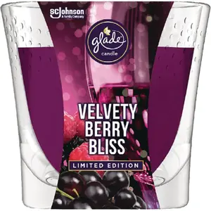 GLADE 3960 3.4 Oz. Velvety Berry Bliss Candle Purple