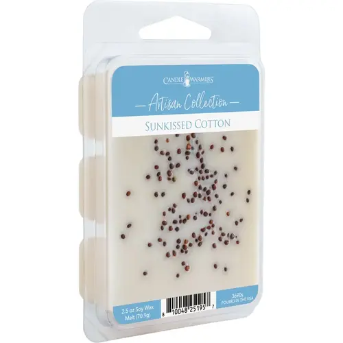 2.5 Oz. Artisan Wax Melts Sunkissed Cotton (Sprinkle) White