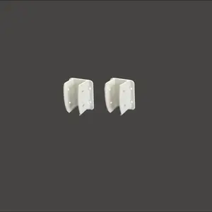 UNBRANDED 165289 1-1/2 In. x 3 In. White Vinyl Fence Panel Mounting Kit - pack of 2