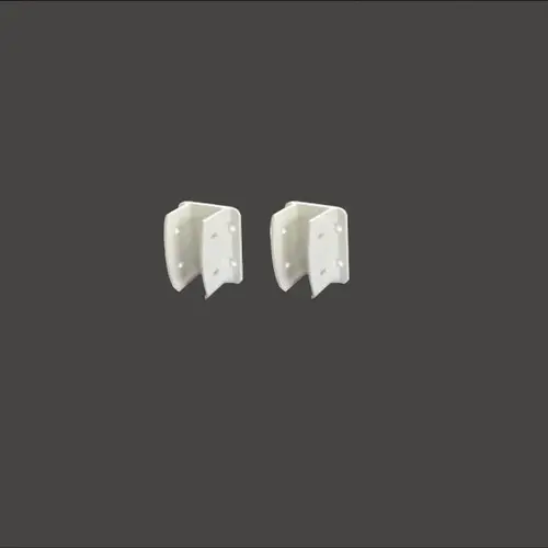 1-1/2 In. x 3 In. White Vinyl Fence Panel Mounting Kit - pack of 2 1-1/2 In. x 3 In. White Vinyl Fence Panel Mounting Kit - pack of 2