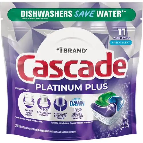Platinum Plus Action Pacs Dishwasher Detergent (11-Count) Platinum Plus Action Pacs Dishwasher Detergent (11-Count)