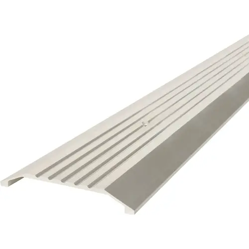 Building Products 3-7/8 In. x 1/2 In. x 36 In. Silver Aluminum Commercial Flat-Profile Threshold Building Products 3-7/8 In. x 1/2 In. x 36 In. Silver Aluminum Commercial Flat-Profile Threshold