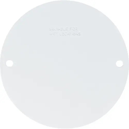 Round Weatherproof White Blank Cover