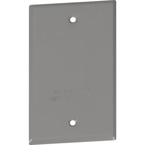 Single Gang Gray Weatherproof Blank Cover Single Gang Gray Weatherproof Blank Cover