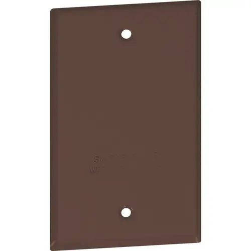 Single Gang Bronze Weatherproof Blank Cover Single Gang Bronze Weatherproof Blank Cover