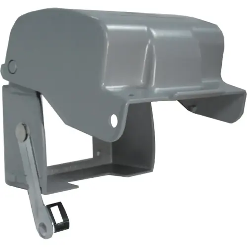 Single Gang Gray Metallic Horizontal While In-Use Extra-Duty Rated Multi-Use Cover