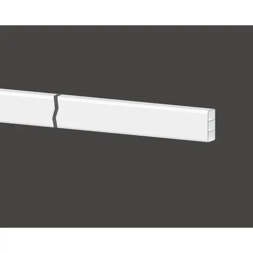 2 In. x 6 In. x 192 In. White Vinyl Fence Rail 2 In. x 6 In. x 192 In. White Vinyl Fence Rail