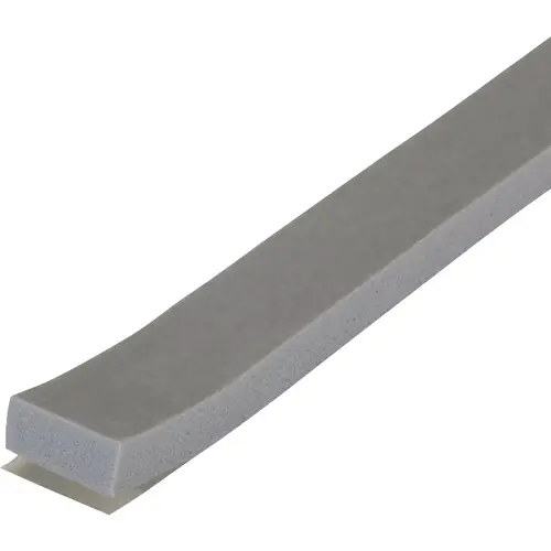 Building Products 1/2 In. W x 1/4 In. H x 17 Ft. L Gray Foam Window Seal for Medium Gaps