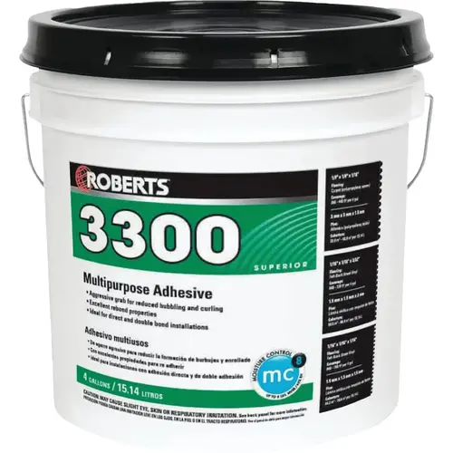 3300 Multi-Purpose Floor Adhesive, 4 Gal.