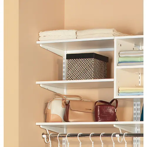 FreedomRail 2 Ft. W. x 14 In. D Melamine Closet Shelf, White