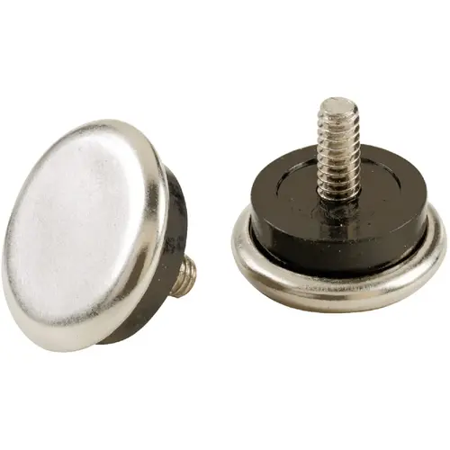 Leveling Nickel 1-1/16 In. Adjustable Furniture Glide, Silver - pack of 4 Leveling Nickel 1-1/16 In. Adjustable Furniture Glide, Silver - pack of 4