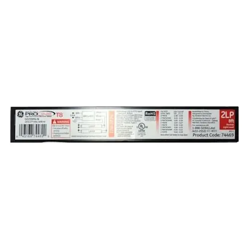 GE Fluorescent Ballast, 120/277 V, 96 W, 2-Lamp GE Fluorescent Ballast, 120/277 V, 96 W, 2-Lamp