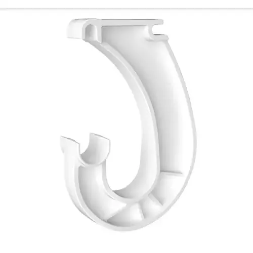 SuperSlide 5.75 In. H. x 3.87 In. D. Closet Rod Support, White