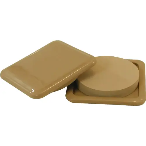 3 In. Square Almond Furniture Glide, - pack of 4 3 In. Square Almond Furniture Glide, - pack of 4