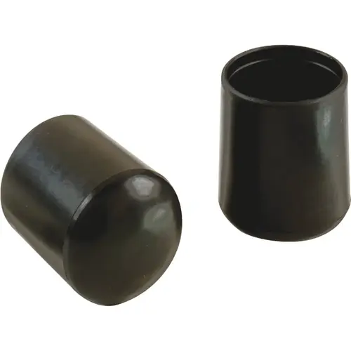 5/8 In. Hi-Tip Vinyl Furniture Leg Tip, Black - pack of 4