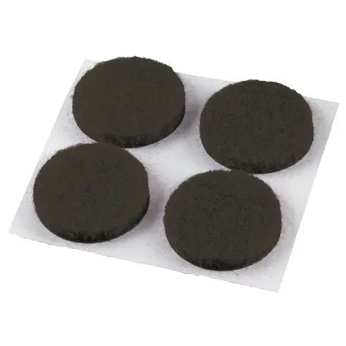 3/4 In. Brown Round Felt Pad (12-Count) 3/4 In. Brown Round Felt Pad (12-Count)