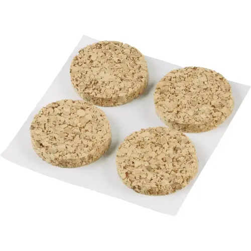 1/2 In. Round Cork Pads, (24-Count) Beige 1/2 In. Round Cork Pads, (24-Count) Beige
