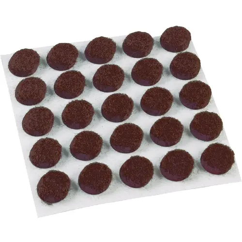3/8 In. Brown Self Adhesive Felt Pads, (75-Count) 3/8 In. Brown Self Adhesive Felt Pads, (75-Count)