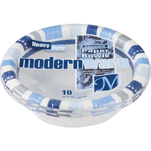 ModernWare 12 Oz. Paper Bowl (10-Count)