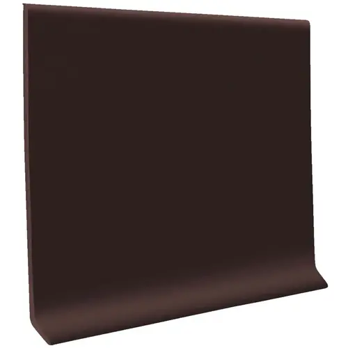 4 In. x 4 Ft. Brown Vinyl Dryback Wall Cove Base - pack of 16