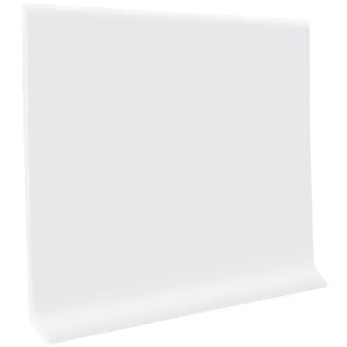 4 In. x 4 Ft. Snow White Vinyl Dryback Wall Cove Base - pack of 16