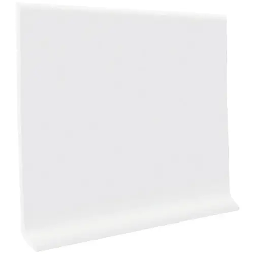 2-1/2 In. x 4 Ft. Snow White Vinyl Dryback Wall Cove Base - pack of 16