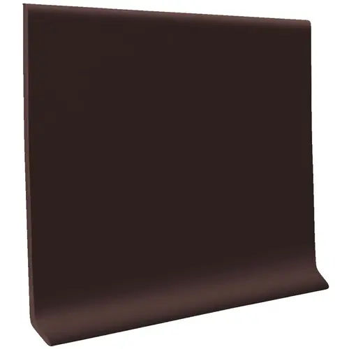 2-1/2 In. x 4 Ft. Brown Vinyl Dryback Wall Cove Base