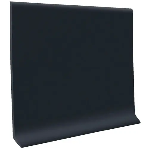 4 In. x 4 Ft. Black Vinyl Dryback Wall Cove Base - pack of 16 4 In. x 4 Ft. Black Vinyl Dryback Wall Cove Base - pack of 16