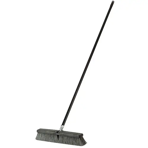 18 In. W. x 60 In. L. Metal Handle Heavy-Duty Synthetic Sweep Push Broom