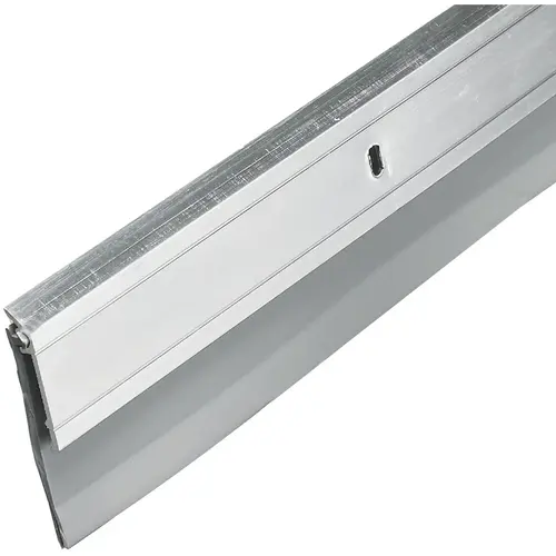 2 In. W. x 36 In. L. Silver Aluminum Door Sweep