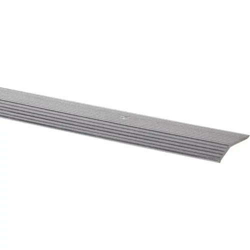 Satin Silver Fluted 1-3/8 In. x 6 Ft. Aluminum Carpet Trim Bar, Wide Satin Silver Fluted 1-3/8 In. x 6 Ft. Aluminum Carpet Trim Bar, Wide