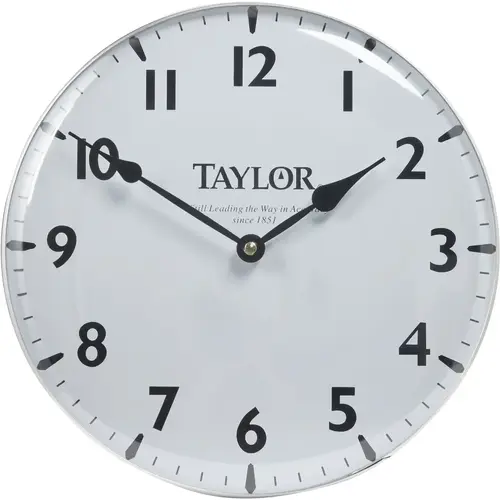 Vintage Collection Patio Wall Clock Face: White Vintage Collection Patio Wall Clock Face: White