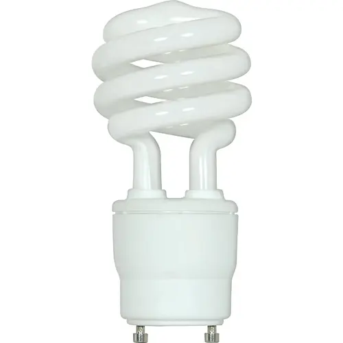 60W Equivalent Warm White GU24 Base T2 Spiral CFL Light Bulb 60W Equivalent Warm White GU24 Base T2 Spiral CFL Light Bulb