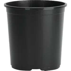 Akro-Mils / Myers Industries, Inc NSR003G0G18 3 Gal. 9 In. H. x 10-1/2 In. Dia. Black Poly Flower Pot