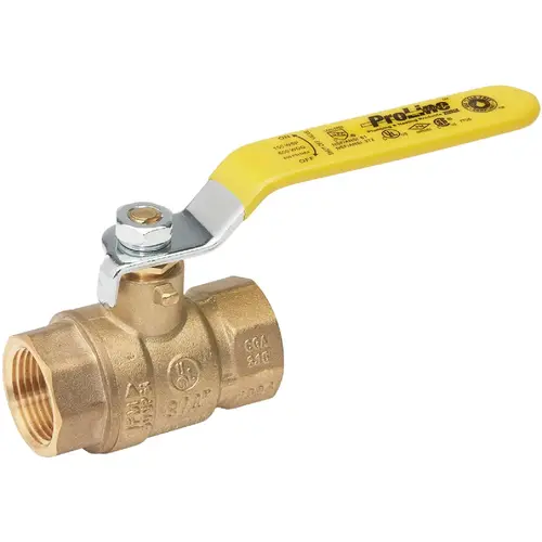 1/2 In. FIP x 1/2 In. FIP Brass Ball Valve