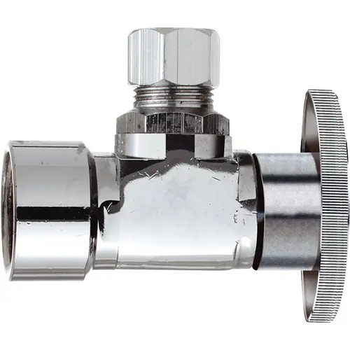 1/2 In. FIP x 3/8 In. OD Quarter Turn Angle Valve 1/2 In. FIP x 3/8 In. OD Quarter Turn Angle Valve