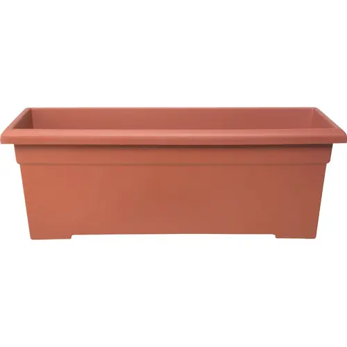 28 In. Poly Romana Clay Color Flower Box